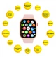 Смарт-годинник AURA X1 Pro 44mm Pink - изображение 2
