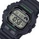 Мужские наручные часы CASIO WS-1400H-1A Черные с зеленым с ЖК-дисплеем - изображение 1