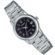 Женские часы Casio LTP-V002D-1B Черные с серебристым - изображение 6
