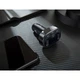 FM-трансмиттер модулятор + 2USB 2.4A для зарядки Baseus T-Typed Bluetooth FM Launcher 2,4A 2USB black (CCTM-01) - изображение 7