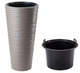 Горшок FormPlastic Sahara slim-40 бежевый 2724-051 - зображення 1