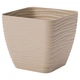 Горшок для цветов Form-Plastic Sahara мини Квадро-23 7,5 л латте (3650-002) - изображение 1