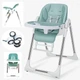 Детский стульчик-шезлонг 2в1 для кормления Bestbaby IBS-330 Оливковый - изображение 1