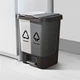Ведро для мусора MBM HOME сортировочное BIN-05 20+20 л Светло-серое/серое (BIN-05 (20+20L) LIGHT GRAY/GRAY) - изображение 4