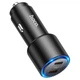 Автомобільний зарядний пристрій Hoco NZ3 Clear way dual port PD Car charger 40W Black - зображення 2