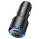 Автомобільний зарядний пристрій Hoco NZ3 Clear way dual port PD Car charger 40W Black - зображення 3