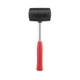 Киянка резиновая 680г металлическая ручка INTERTOOL HT-0232 - изображение 1