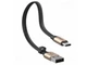 Кабель Baseus Nimble Type-C 2 A короткий плоский провід із фіксатором 0.23 м Gold (CATMBJ-0V) - зображення 3