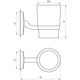 Стакан одинарний Perfect Sanitary Appliances RM 1101 - изображение 6