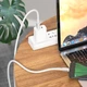 Кабель для телефона MicroUSB Android HOCO X85 Strength 100см |2,4A| Білий - зображення 2