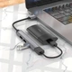USB хаб расширитель HUB адаптер HOCO Mini 4-in-1 converter (USB3.0+3*USB2.0). Grey - изображение 5