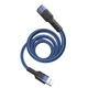 Кабель для телефона Lightning Apple iPhone HOCO U110 120см |2,4A| Синій - зображення 4