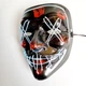 Неоновая маска Purge Mask Судная ночь, светящаяся серая - изображение 2