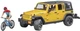 Набір Bruder джип Jeep Rubicon з фігуркою велосипедиста на гірському байці (02543) - зображення 1