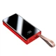 Повербанк Power Bank внешний аккумулятор портативная зарядка для телефона, смартфона, планшета с фонариком Sunix 30000mAh 2.4A Red/Black (PB-11) - зображення 2