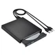 Внешний USB привод DVD-RW (CD-RW) пишущий дисковод с питанием Black (99235) - изображение 3