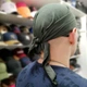 Бандана мужская зеленая однотонная на лето, бандана хаки летняя на голову - изображение 3