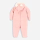 Детский зимний слитный комбинезон для новорожденных Coccodrillo Outerwear Girl Newborn ZC2156203OGN-033 74 см Розовый (5904705927448) - изображение 2