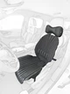 Ортопедические био накидки на кресла легковых и грузовых автомобилей. КОМПЛЕКТ. Двусторонняя (Лето/Зима). ЧЕРНЫЙ.alfaromeo4 - изображение 5