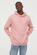 Худи Relaxed Fit H&M l Розовые (5570-0685814004) - изображение 1