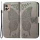 Чехол-книжка с рисунком UniCase Butterfly Pattern для Motorola Moto G32 - Grey - изображение 1