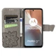 Чехол-книжка с рисунком UniCase Butterfly Pattern для Motorola Moto G32 - Grey - изображение 2