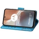 Чехол-книжка с рисунком UniCase Butterfly Pattern для Motorola Moto G32 - Blue - изображение 3