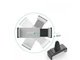 Автотримач UGREEN LP120 Air Vent Mount Holder Black/Gray (30283) - зображення 3
