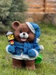 Новорічний вуличний декор ДомФігурок Набір ведмедиків сині - зображення 3