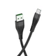 Кабель для зарядки Hoco U53 Flash Type-C (1.2м, 5A, быстрая зарядка, USB, оплетка TPE, тайп си) - Черный - изображение 2