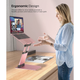 Подставка для ноутбука Nulaxy Ergonomic Laptop Stand Rose Gold (C5-01) - изображение 3