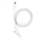 Кабель Baseus Superior Series Cable USB to Type-C/Lightning/MicroUSB 3.5A 1.5m CAMLTYS-02 White - зображення 4