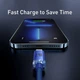 Кабель Baseus Crystal Shine Series Fast Charging Cable USB to Lightning 2.4A 1.2m CAJY000003 Blue - изображение 4