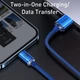 Кабель Baseus Crystal Shine Series Fast Charging Cable USB to Lightning 2.4A 1.2m CAJY000003 Blue - изображение 7