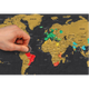 Стираемая скретч карта мира в подарочном тубусе Travel Map Black World 40 х 30 см (маленькая) подарок путешественнику - изображение 2