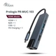 Док-станция ProLogix (PR-WUC-103B) 5 in 1 USB3.1 Type C to HDMI+2*USB3.0+USB C PD+Lan - изображение 2