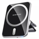 Автодержатель Borofone BH43 Xperience Magnetic Wireless Charging (Черно-Стальной) - изображение 3