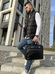 Сумка для ноутбука черная кожаная Line 16'' - изображение 8