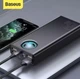 Портативная батарея Baseus Power Bank 30000mah 65W 6A с быстрой зарядкой 3 x USB-A 2.0, USB-A (QC) и USB Type-C (PD) Black - изображение 4