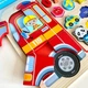 Дерев'яна гра сортер LimoToy MD 1960 5 в 1 Монтессорі українською мовою "Пожежна машина" - изображение 5