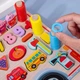 Дерев'яна гра сортер LimoToy MD 1960 5 в 1 Монтессорі українською мовою "Пожежна машина" - изображение 8