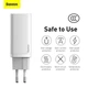 Сетевое зарядное устройство Baseus 65W GaN2 Lite QC4.0+PD3.0 1USB+1Type-C 5A Быстрая зарядка для телефона/ноутбука (CCGAN2L-B02) White - изображение 12