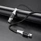 Кабель BOROFONE BX79 USB to Type-C 3A, 1m, silicone, silicone connectors, Black (6974443384789) - изображение 4