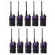 Комплект 10 шт рацій портативних Baofeng UV-5R VHF/UHF 5 Вт 1800 mAh Чорний - зображення 1