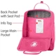 Міський рюкзак Fjallraven Re-Kanken Pink Rose 16л (23548.309) - зображення 6