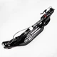 Двухколесный складной самокат фонарик 2 амортизатора Best Scooter 100 кг Black and white (114437) - изображение 6