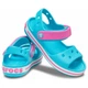 Детские сандалии (босоножки) Crocs Crocband Sandal Kids 27 темно-бирюзовый/розовый 12856 - изображение 7