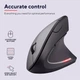 Беспроводная вертикальная компьютерная мышь Trust Verto Wireless Ergonomic / 6 кнопок / Подсветка / Черная Б/В 100687591 - изображение 7