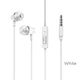 Навушники BOROFONE BM21 Graceful universal earphones with mic White - изображение 2