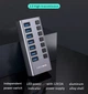 USB-хаб концентратор Acasis H707 на 7 портов USB 3.0 Серый - изображение 7